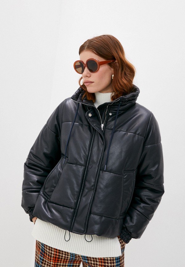 

Куртка кожаная Sportmax Code, Синий, DELTA
