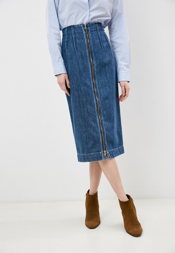 

Юбка джинсовая Sportmax, Синий, DOPPIA