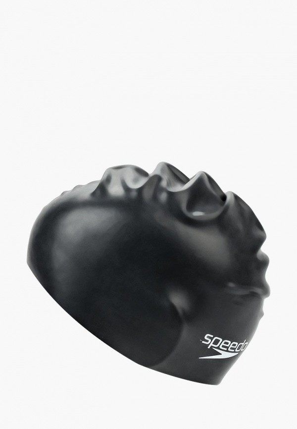 

Шапочка для плавания Speedo, Черный, Plain Flat Silicone Cap