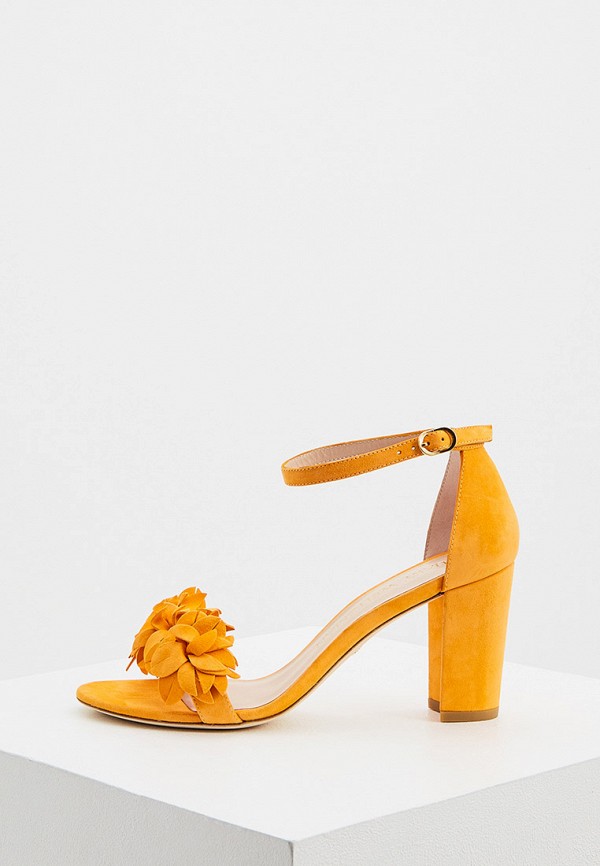 

Босоножки Stuart Weitzman, Желтый, NEARLYNUDE FLOWER
