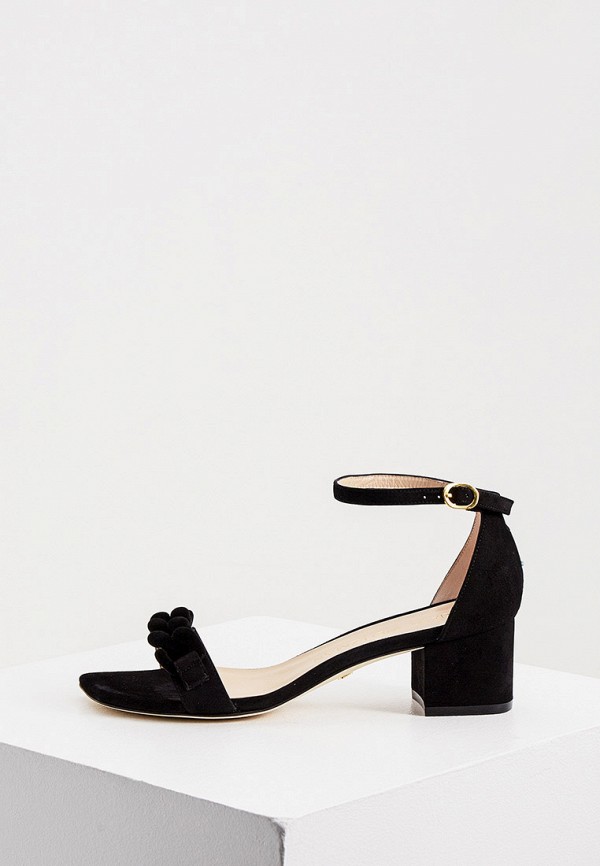 

Босоножки Stuart Weitzman, Черный, AMELINA BLOCK 50 CHAIN