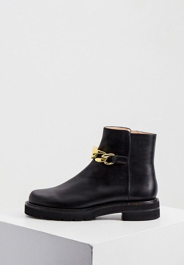 

Ботинки Stuart Weitzman, Черный, CHAIN LIFT BOOTIE