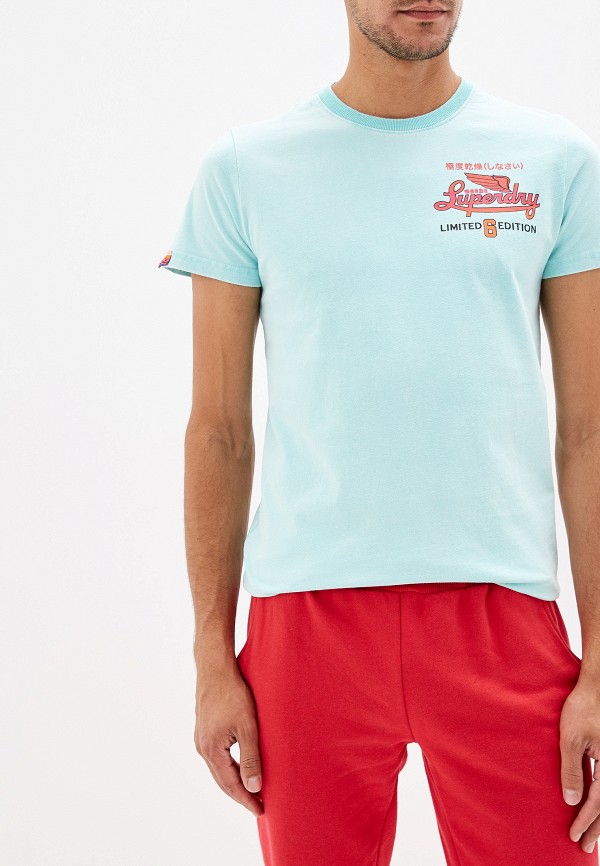 

Футболка Superdry, Бирюзовый, Superdry SU789EMEIYE9