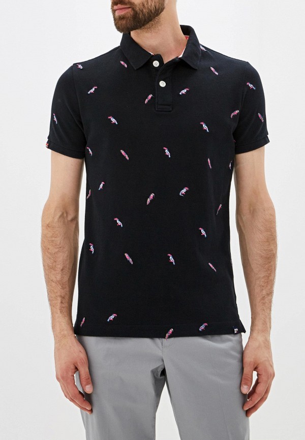 

Поло Superdry, Черный, Superdry SU789EMEIYH3