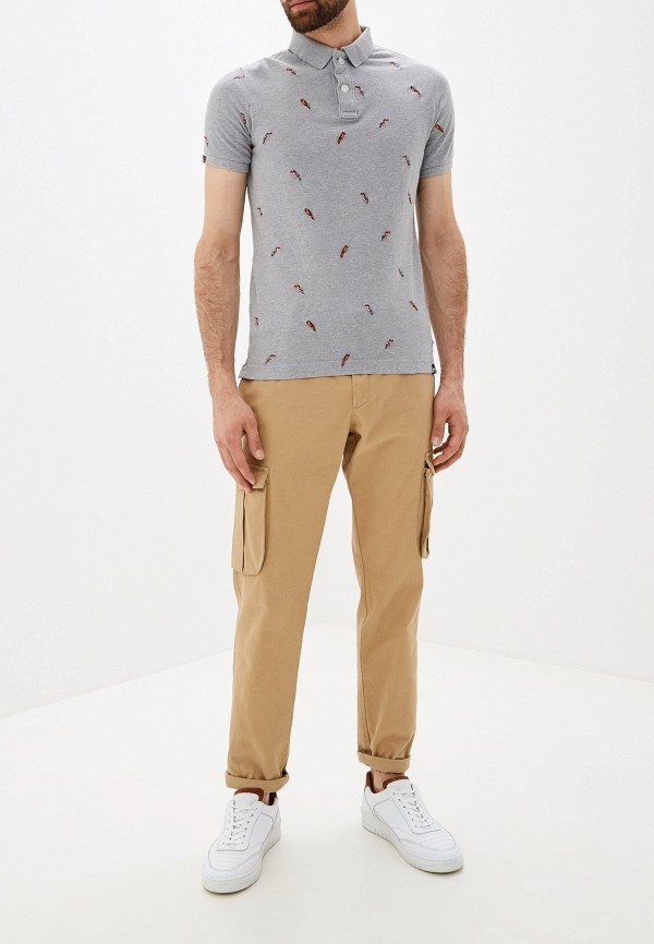 

Поло Superdry, Серый, Superdry SU789EMEIYH4