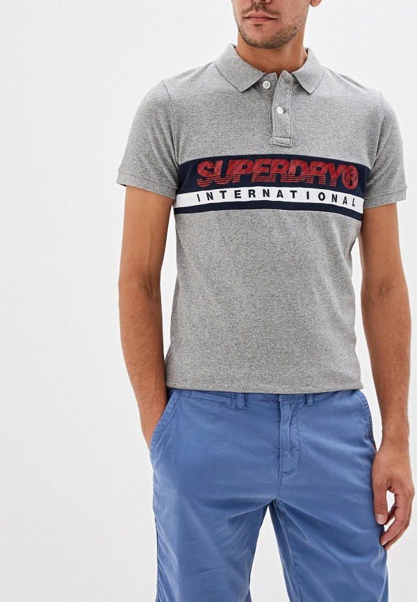

Поло Superdry, Серый