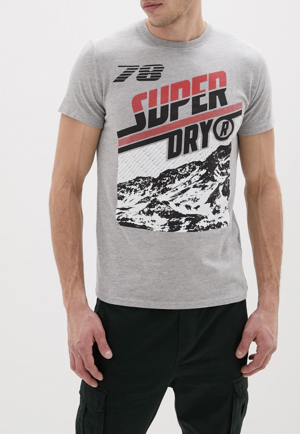 

Футболка Superdry, Серый, Superdry SU789EMGPRM3