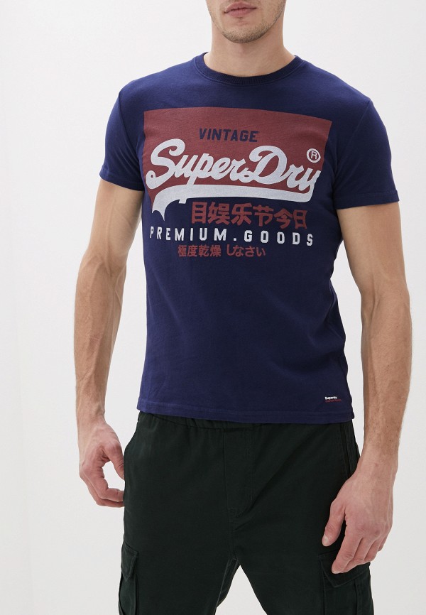 

Футболка Superdry, Синий, Superdry SU789EMGPRO3