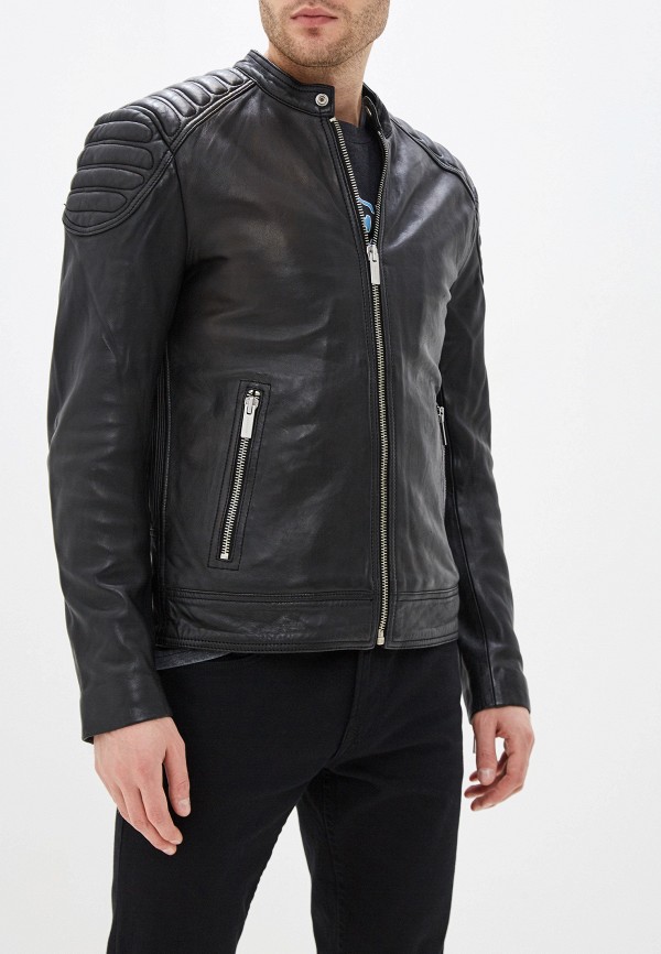 

Куртка кожаная Superdry, Черный