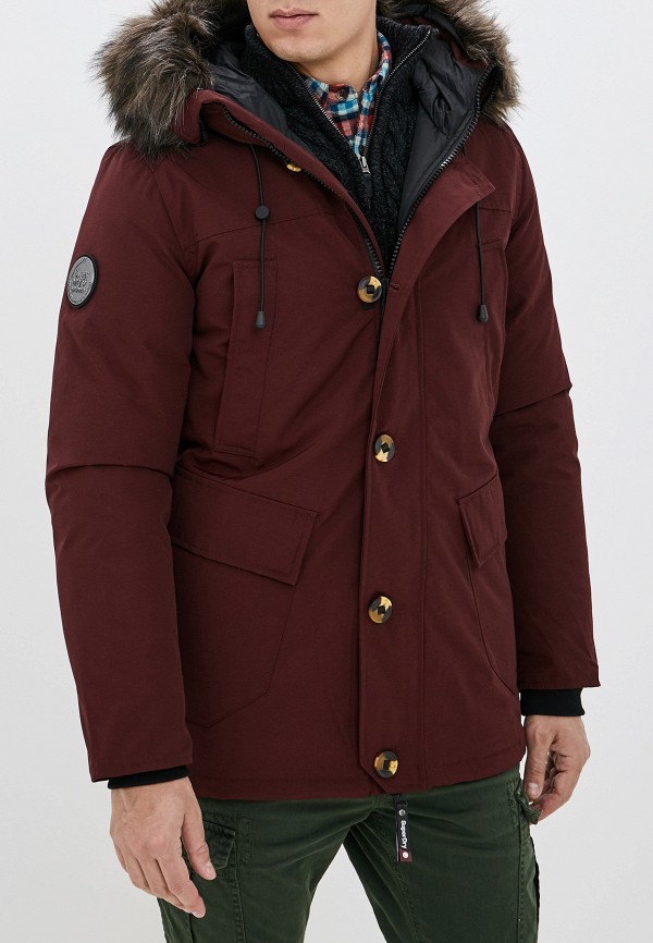 

Пуховик Superdry, Бордовый