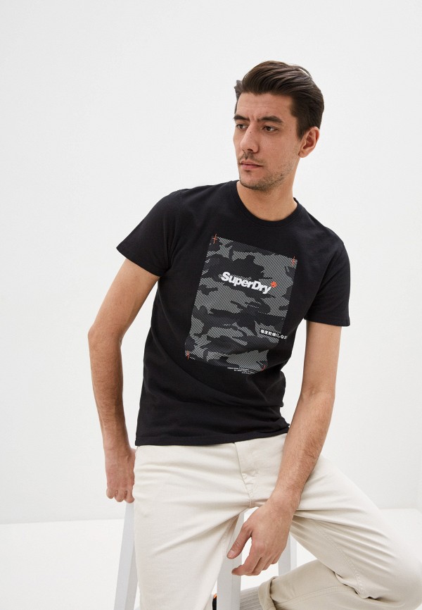 

Футболка Superdry, Черный, Superdry SU789EMIBOO5