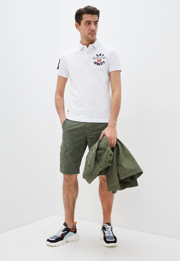 

Поло Superdry, Белый, Superdry SU789EMIBOQ9
