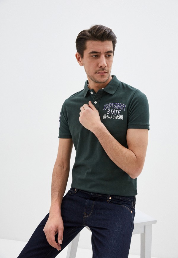 

Поло Superdry, Зеленый