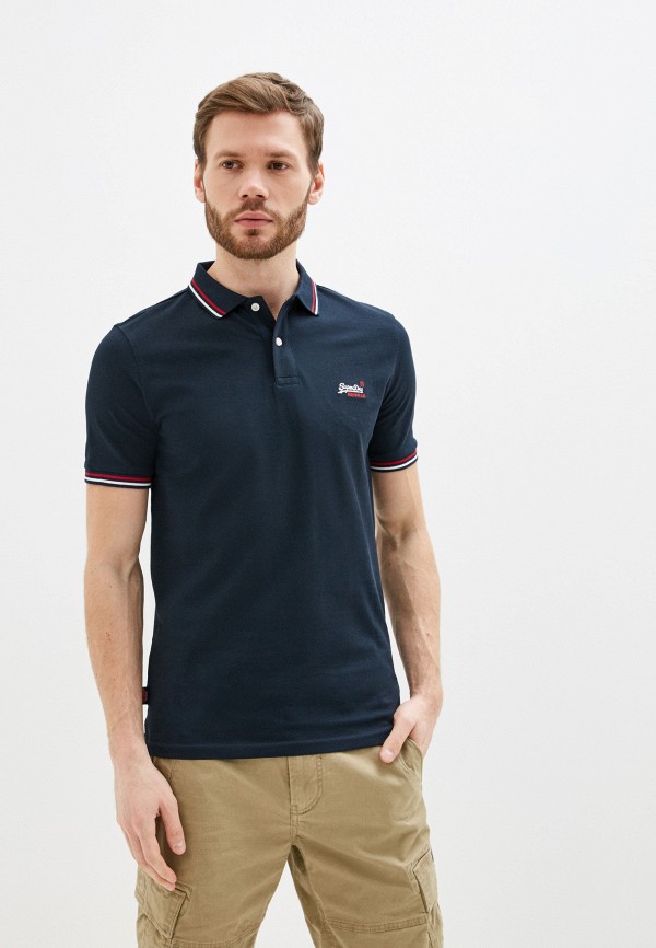 

Поло Superdry, Синий, Superdry SU789EMIBOR5