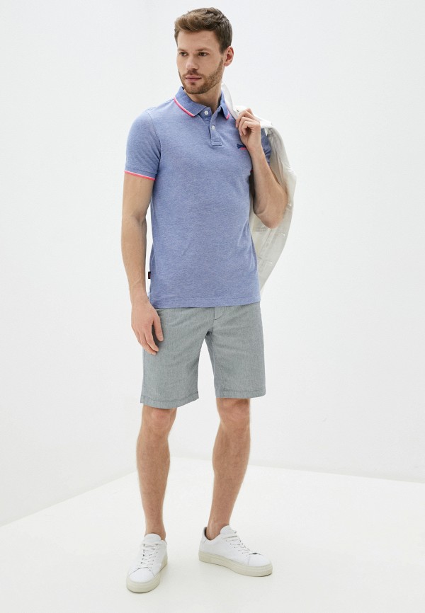 

Поло Superdry, Голубой, Superdry SU789EMIBOR9