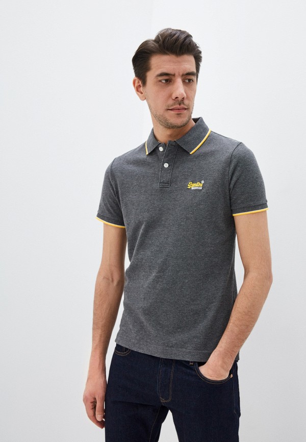 

Поло Superdry, Серый, Superdry SU789EMIBOS0