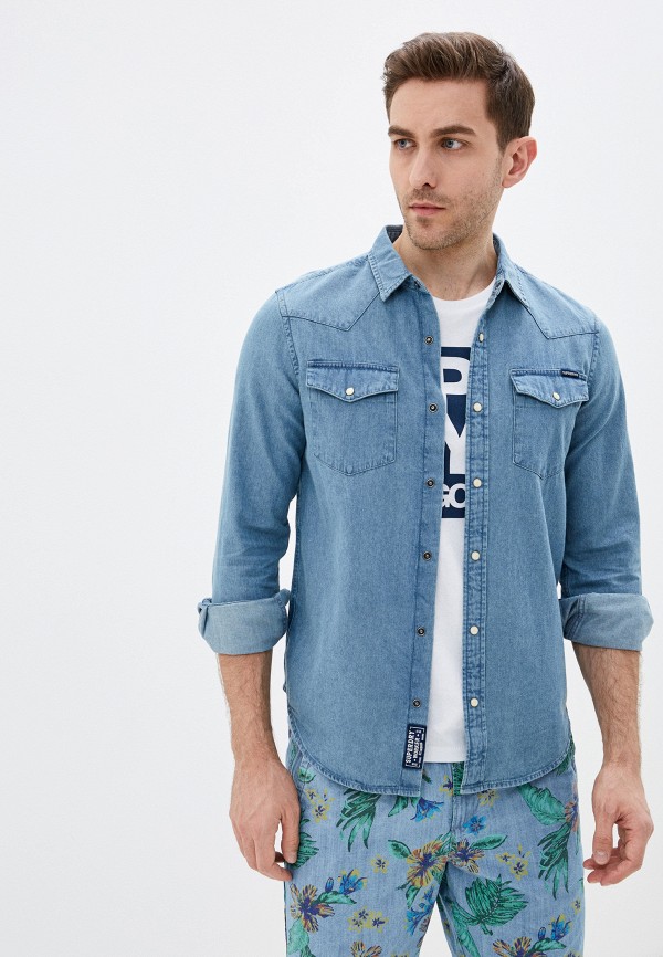 

Рубашка джинсовая Superdry, Голубой