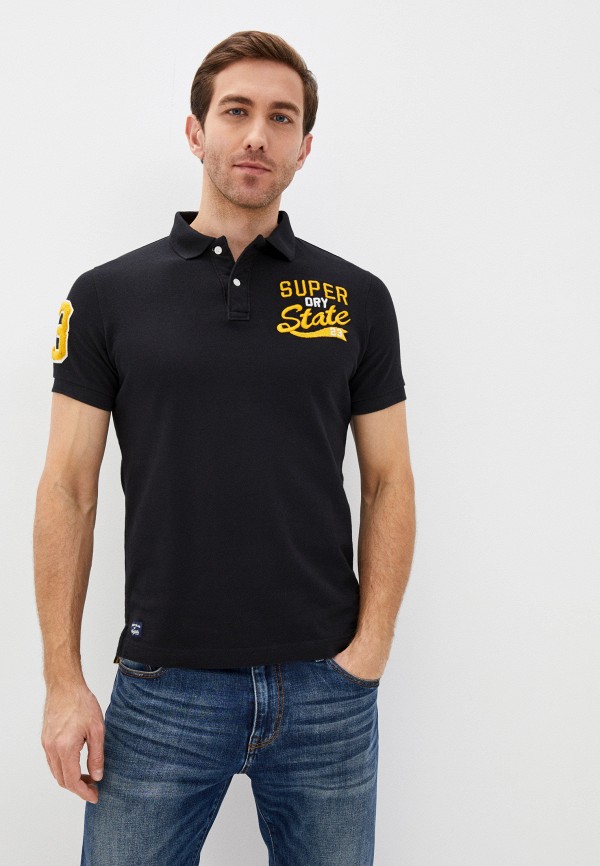 

Поло Superdry, Черный, Superdry SU789EMKDHY6