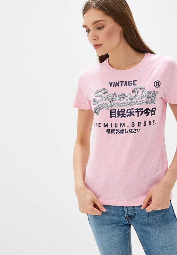 

Футболка Superdry, Розовый