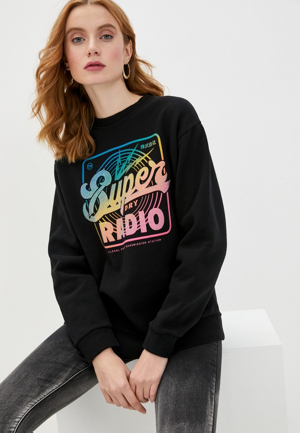 

Свитшот Superdry, Черный, Superdry SU789EWJAEP7