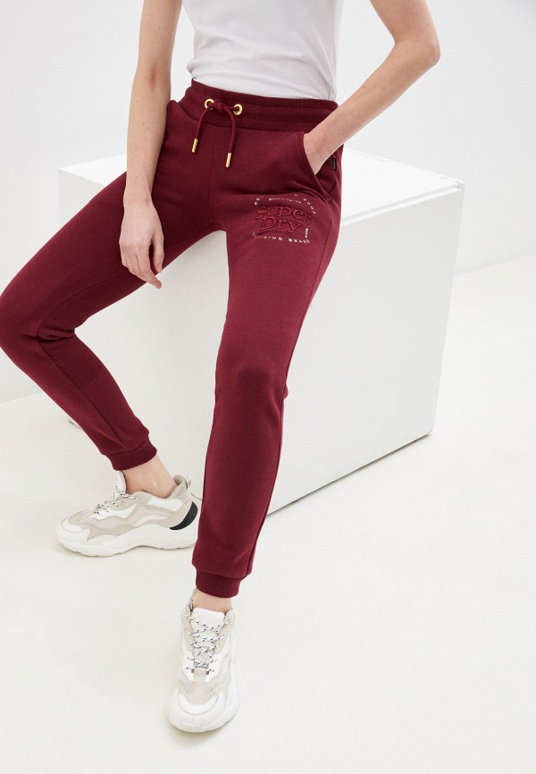 

Брюки спортивные Superdry, Бордовый, Superdry SU789EWKDIZ9