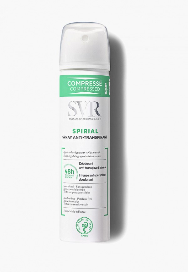

Дезодорант SVR, Прозрачный, -спрей, SPIRIAL SPRAY ANTI-TRANSPIRANT, 75 мл