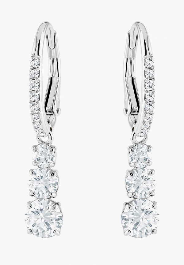 

Серьги Swarovski®, Серебряный, ATTRACT TRILOGY