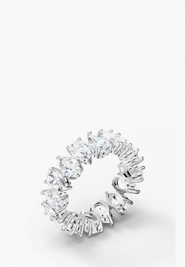 

Кольцо Swarovski®, Серебряный, Vittore, покрытие родий