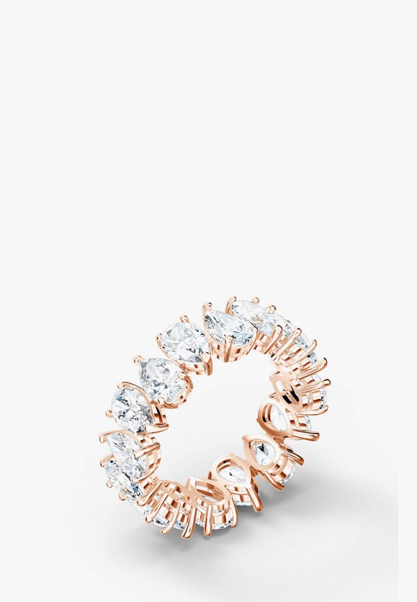 

Кольцо Swarovski®, Разноцветный, Vittore, покрытие розовое золото
