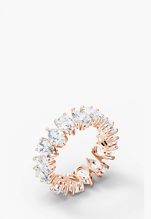 

Кольцо Swarovski®, Разноцветный, Vittore, покрытие розовое золото