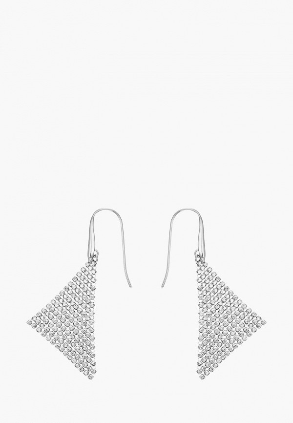 

Серьги Swarovski®, Серебряный, Fit, с родиевым покрытием