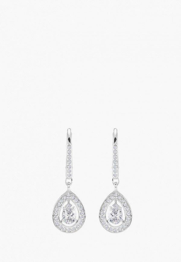 

Серьги Swarovski®, Серебряный, Attract с родиевым покрытием