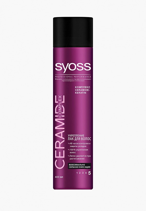 

Лак для волос Syoss, Ceramide Complex Укрепление максимально сильная фиксация, 400 мл