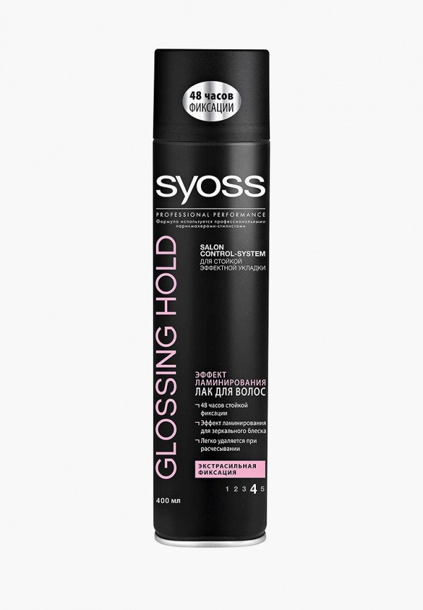 

Лак для волос Syoss, Glossing&Hold Блеск экстрасильная фиксация, 400 мл