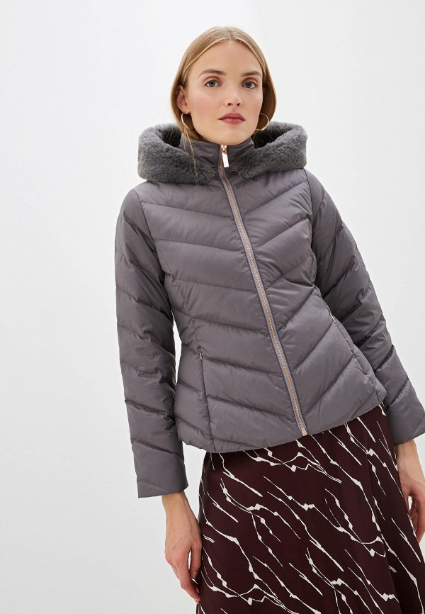 

Пуховик Ted Baker London, Серый, Ted Baker London TE019EWFYCJ0