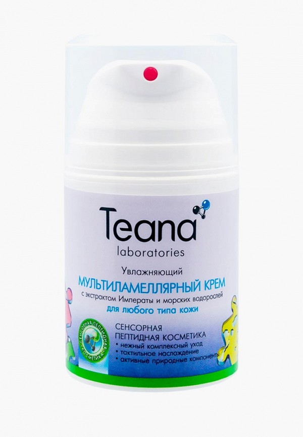 

Крем для лица Teana, Прозрачный, мультиламеллярный СА для любого типа кожи увлажняющий, 50 мл