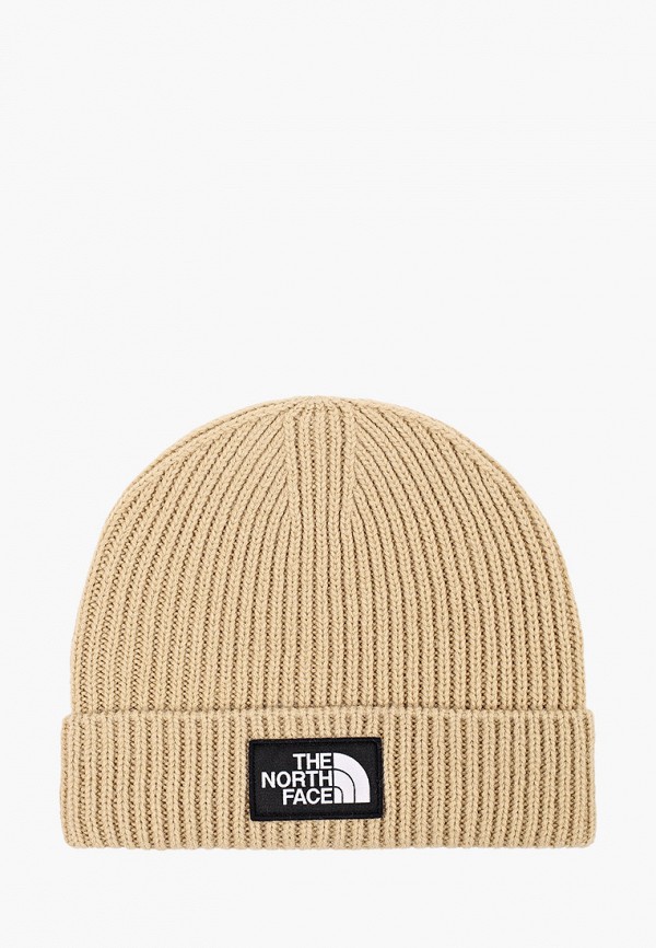 

Шапка The North Face, Бежевый, TNF LOGO BOX CUF BNE