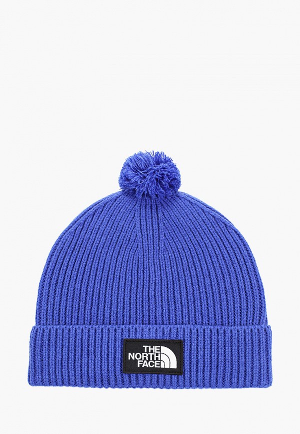 

Шапка The North Face, Синий, TNF LOGO BOX POM