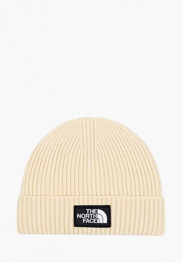 

Шапка The North Face, Бежевый, TNF LOGO BOX CUFFED BEANIE