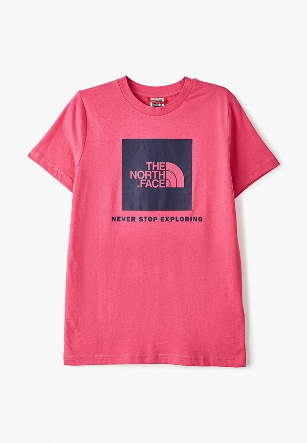 

Футболка The North Face, Розовый, Y BOX S/S TEE