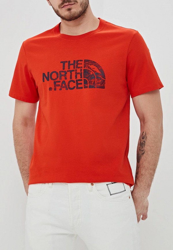 

Футболка The North Face, M SS WOODCU DOME TEE, Красный