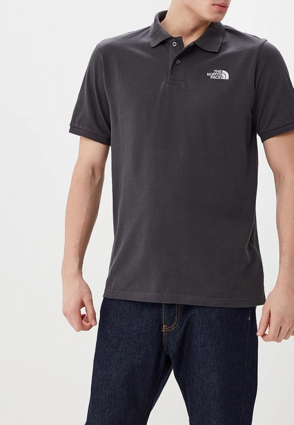 

Поло The North Face, M POLO PIQUET, Серый