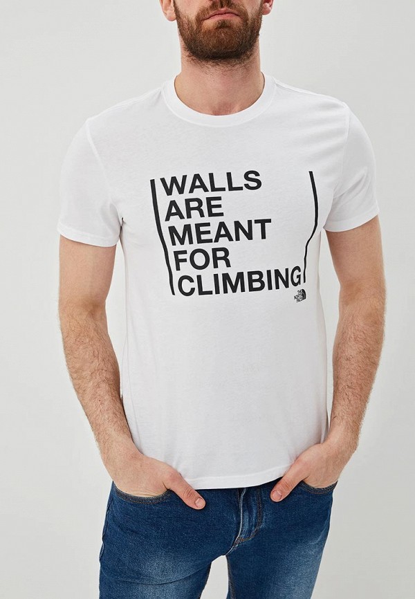 

Футболка The North Face, Белый, M SS WALLS CLIMB