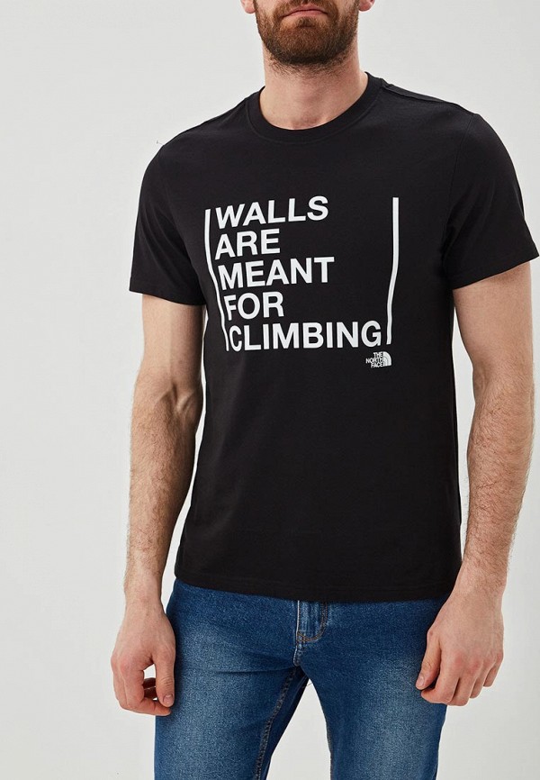 

Футболка The North Face, Черный, M SS WALLS CLIMB
