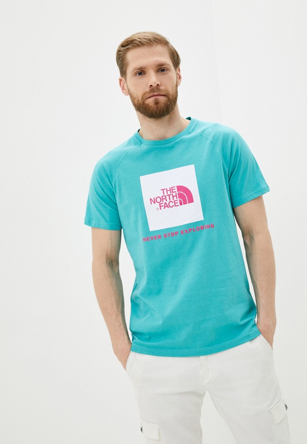 

Футболка The North Face, Бирюзовый