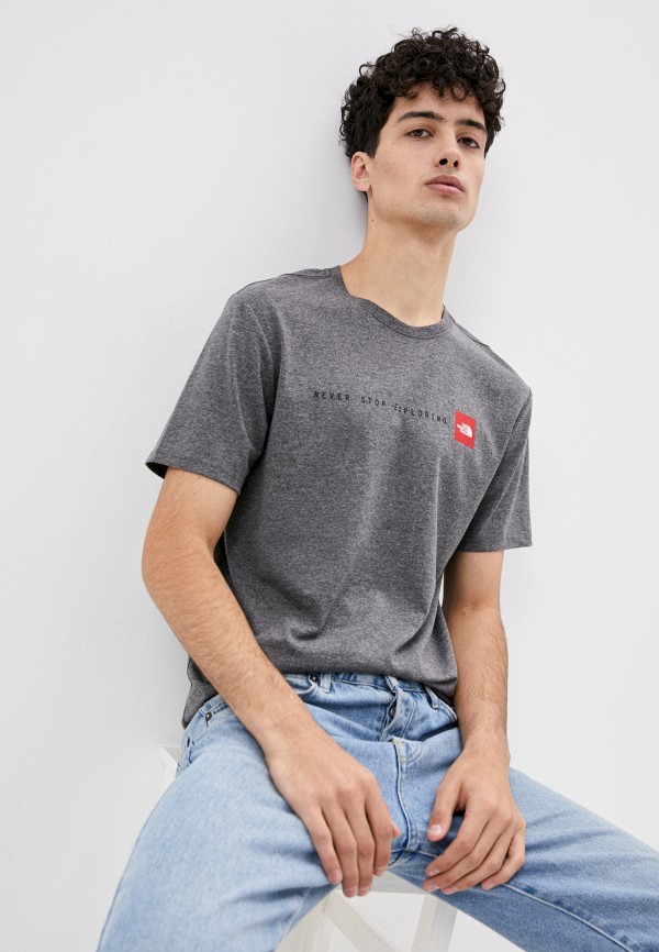 

Футболка The North Face, Серый, M S/S NEVER STOP EXPLORING TEE