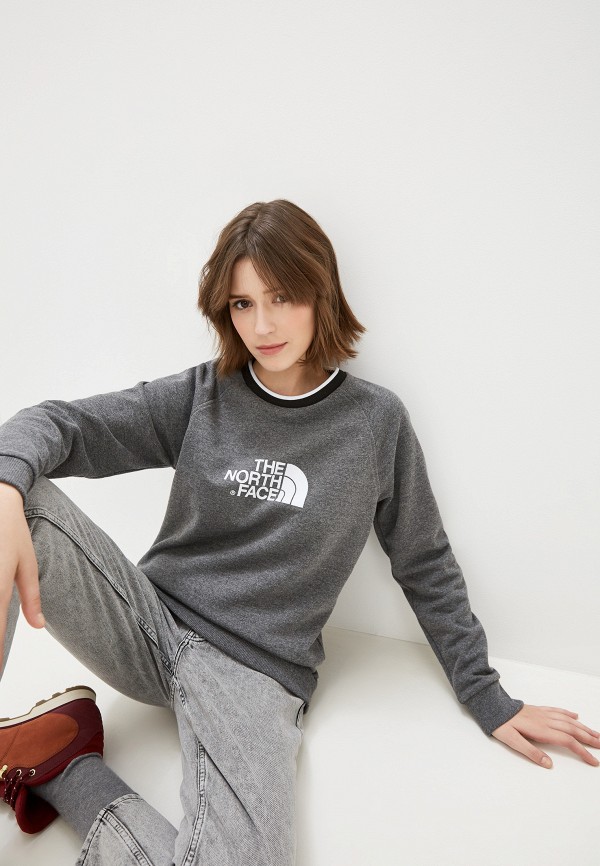 

Свитшот The North Face, Серый, W REDBOX L/S