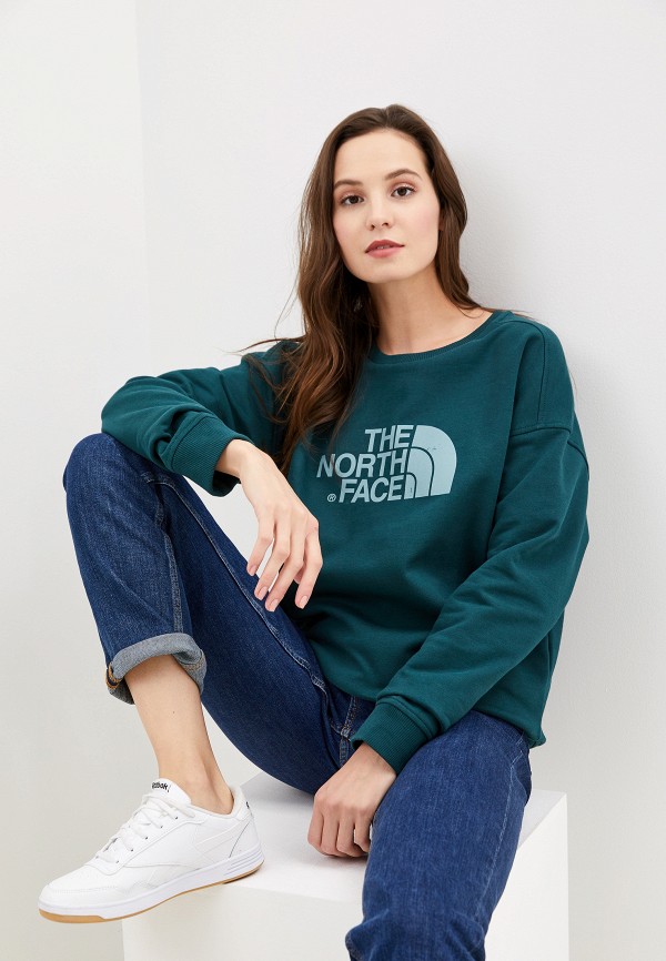 

Свитшот The North Face, Зеленый, W DREW PEAK CREW