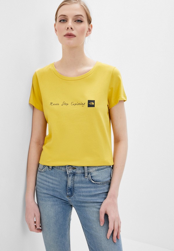

Футболка The North Face, Желтый, W S/S NSE TEE