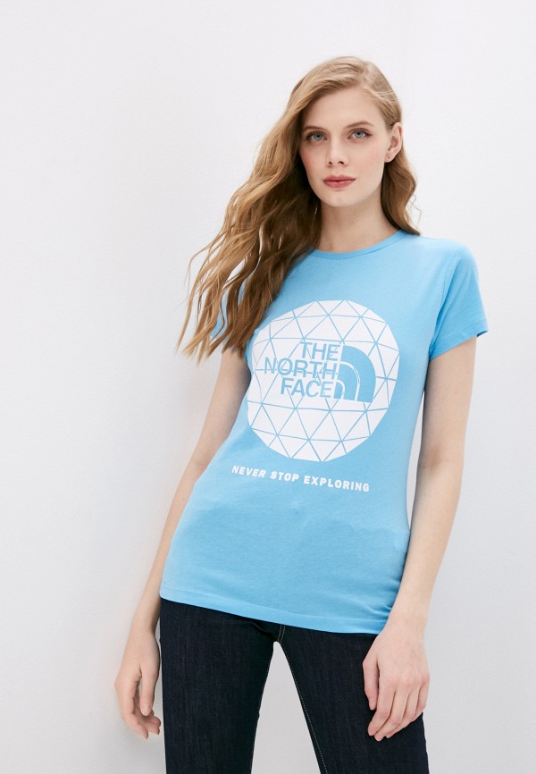 

Футболка The North Face, Голубой, W SS GEODOME TEE
